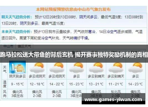 跑马拉松送大带鱼的背后玄机 揭开赛事独特奖励机制的真相