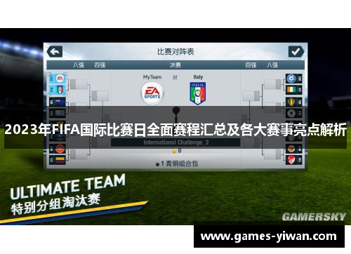2023年FIFA国际比赛日全面赛程汇总及各大赛事亮点解析 2023年FIFA国际比赛日全面赛程汇总及各大赛事亮点解析